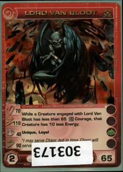 (303173) LORD VAN BLOOT 70/110/40/90/65 (0 Max Stats) Ultra Rare Chaotic Card - Image 1