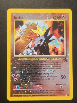 Entei #34 MINT/NM Pokemon Cards Black Star Promo Reverse Holo Rare WOTC 2001 Neo - Image 1