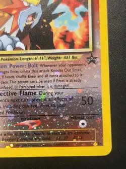Entei #34 MINT/NM Pokemon Cards Black Star Promo Reverse Holo Rare WOTC 2001 Neo - Image 4