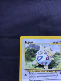 Pokemon Cards: Wizards Black Star Promo: Togepi 30 - Image 2