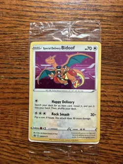 Special Delivery Bidoof SWSH177 Pokemon Card Promo Charizard Sealed Mint - Image 1