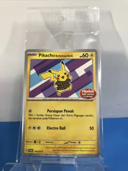 Pokemon Berkemeja Flower Promo Pikachu's Indonesia Journey Card 154/SV-P NM - Image 1