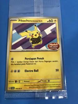 Pokemon Berkemeja Flower Promo Pikachu's Indonesia Journey Card 154/SV-P NM - Image 3