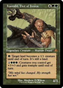 MTG Card - Retro Kamahl, Fist of Krosa - Mythic - Dominaria Remastered - NM - Image 1