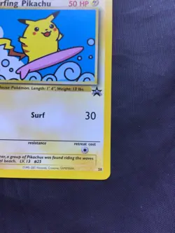 Pokemon Cards: Wizards Black Star Promo: Surfing Pikachu 28 - Image 4