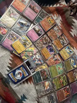 Pokemon TCG Binder Collection Sheets Lot Of Mixed Cards Includes Graded Card - Image 2