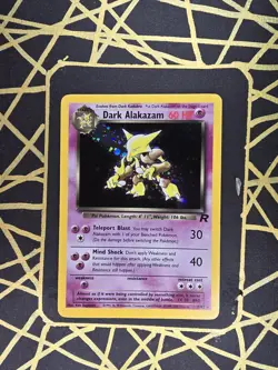 ??Dark Alakazam 1/82 ?? Original Holo Rare Team Rocket Set Pokemon Card WOTC TCG - Image 1