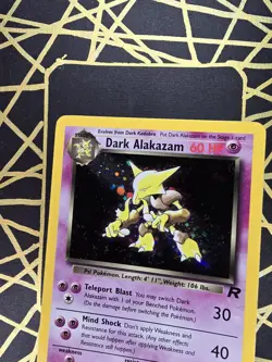 ??Dark Alakazam 1/82 ?? Original Holo Rare Team Rocket Set Pokemon Card WOTC TCG - Image 4
