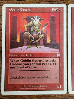 1x MTG ?Starter 1999 Goblin General MP/HP ?2x Available Buy & Save!? 1999 Magic - Image 3
