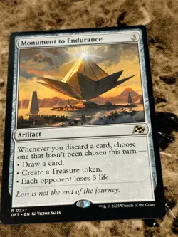 MONUMENT TO ENDURANCE Magic MTG Aetherdrift - Image 1