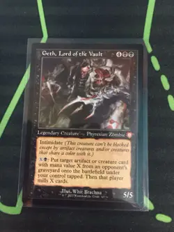 MTG Magic The Gathering Geth, Lord Of The Vault BRC Mythic Retro Zombie Black - Image 1