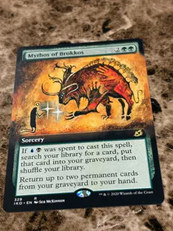 MYTHOS OF BROKKOS Magic MTG Ikoria Extended Art - Image 1