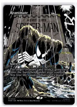 MTG Spiderman MAR Reanimate (Borderless) M 20 NM - Image 1