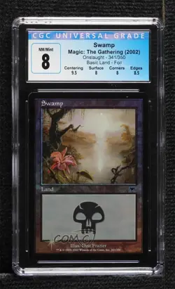 Swamp Foil Magic: Onslaught CGC 8 2002 - Image 1