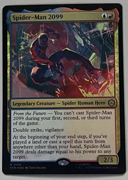 MTG Marvel’s Spider-Man Spider-Man 2099 Legendary Creature RARE FOIL #0150 - Image 1