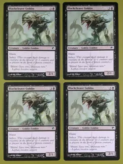 Blackcleave Goblin x4 Scars of Mirrodin 4x Playset Magic the Gathering MTG - Image 1