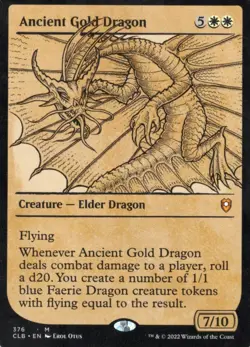 Ancient Gold Dragon MTG Commander Legends: Battle for Baldur’s Gate SHOWCASE 376 - Image 1