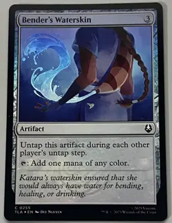 MTG Avatar: The Last Airbender Bender’s Waterskin Artifact COMMON FOIL #0255 - Image 1