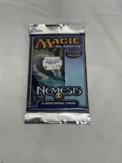 Magic the Gathering: NEMESIS Booster Pack- Factory Sealed- English Vintage Magic - Image 1
