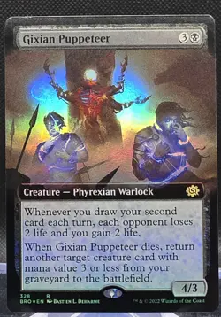 Gixian Puppeteer #328 The Brothers' War Extended Art Foil Rare - Image 1