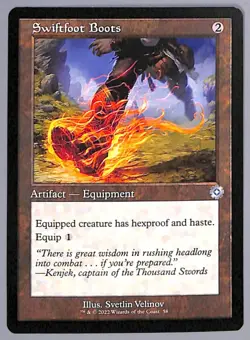 Swiftfoot Boots - Retro Frame - 58 - The Brothers' War (BRR) MTG - Image 3