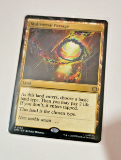 MTG Marvel Spiderman - Multiversal Passage - MINT CONDITION - ULTRA RARE LAND - Image 1