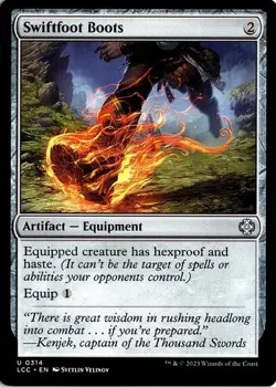 MTG ~ Swiftfoot Boots ~ Commander: The Lost Caverns of Ixalan ~ New Mint - Image 1