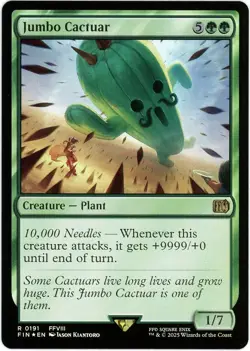 Jumbo Cactuar - 0191 - Foil Final Fantasy MTG - NM/M - Image 1