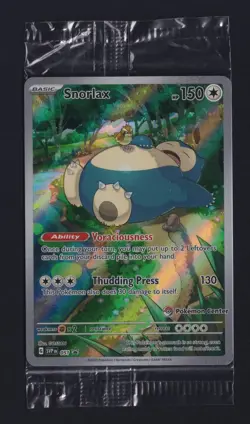 Pokemon TCG Snorlax SVP 051 Pokemon Center Stamped 151 ETB Promo Sealed - Image 1