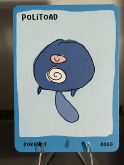 TCG Pokemon parody 151 Pokenots Dysfunctional passholder: Politoad 0060 -Poliwag - Image 1