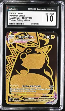 Pikachu VMAX #TG29/TG30 CGC 10 - 2022 Pokemon SWSH Lost Origin Trainer Gallery - Image 1