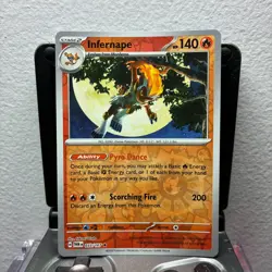 Infernape - 033/167 - Pokemon Twilight Masquerade 2024 - Reverse Holo Rare NM - Image 1