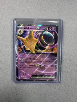 Alakazam Ex 65/165 Scarlet & Violet 151 Cosmic Holo Rare Pokemon TCG MINT - Image 1