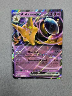 Alakazam Ex 65/165 Scarlet & Violet 151 Cosmic Holo Rare Pokemon TCG MINT - Image 2