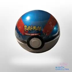 Pokemon Great Ball Pokeball Tin with Coin! SEALED! - 3 Booster Packs - Image 1