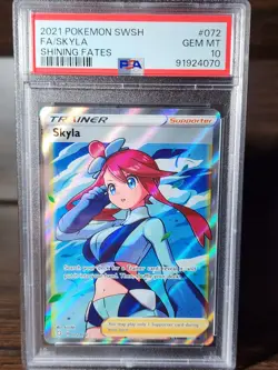 Pokemon PSA 10 GEM MT Skyla 072/072 SWSH Shining Fates FA 2021 #1819 - Image 1