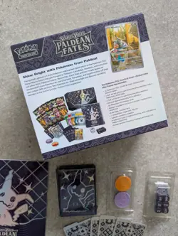 Pokemon TCG Paldean Fates PKC Elite Trainer Box ETB - NO Packs ALL Accessories - Image 5