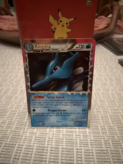 2010 Pokemon TCG: Kingdra Prime HGSS Unleashed 85/95 Ultra Rare Holofoil - Image 1