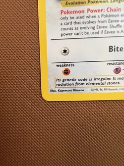 Pokemon LP/NM 2000 WOTC Black Star Promos Eevee 11 Holo Rare - Image 5