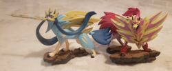 Shiny Zacian & Zamazenta Figure Lot Crown Zenith Premium Collection Pokemon New - Image 1