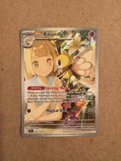 Lillie’s Ribombee 164/159 Illustration Rare Pokemon Journey Together NM/Mint - Image 1