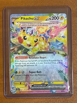Surging Sparks Pikachu ex 057/191 Holo Double Rare Pokemon TCG - Image 1