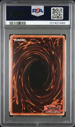 2002 Yu-Gi-Oh! Summoned Skull BPT-002 Secret Rare Reverse Foil Error PSA 9 - Image 2