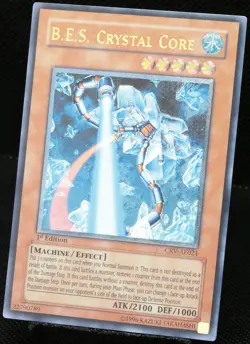Yu-Gi-Oh B.E.S. Crystal Core CRV-AE 1.Edition Ultimate Rare Asia-English [NM-M] - Image 3