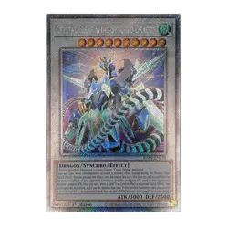 Yu-Gi-Oh! Crystal Crystal Clear Wing Synchro Dragon (Platinum Secret Rare) - Qua - Image 1