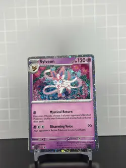Sylveon SVP 172 Sv: Prismatic Evolutions Black Star Promo Card (cosmos holo) - Image 1
