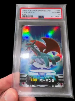 Pokemon Cards 2003 Salamence Holo Zukan Bandai Rare Holo Psa 10 Gem Mint POP 1 ! - Image 1