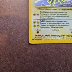 Magneton 11/62 Pokemon Fossil Holo Rare Card - MP - Image 4