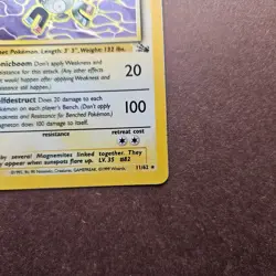 Magneton 11/62 Pokemon Fossil Holo Rare Card - MP - Image 5