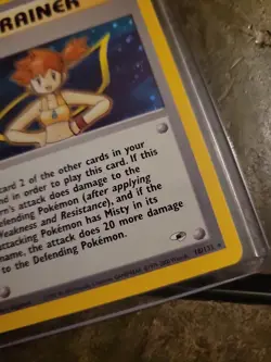 Pokemon Trainer Misty Holo 018/132 Gym Heroes Hologram Single Card Unused - Image 5